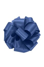 Neel Blue Double Sided Satin Polyester Ribbon Roll, 25mm x 25 Metres in Navy - thumbnail 3