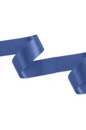 Neel Blue Double Sided Satin Polyester Ribbon Roll, 25mm x 25 Metres in Navy - thumbnail 2