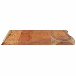 Berkfield Home Table Top 60x60x2.5 cm Square¬†Solid Wood Acacia Live Edge in Brown - thumbnail 6