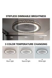 Living and Home Ceiling Mount Metal LED Fan Light - thumbnail 6