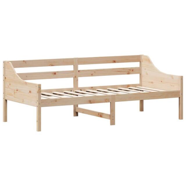Berkfield Home Beautiful Day Bed without Mattress 90x200 cm Solid Wood Pine in Light Tan - image 1