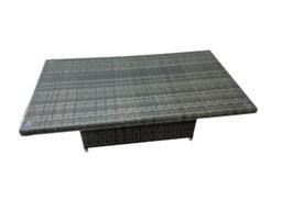 Fimous 10 Seater Rattan Corner Sofa Sets with Chair 3 Stools Side Table in Dark Grey - thumbnail 3