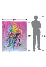 My Little Pony Stellar Friends Silky Touch Super Soft Throw Blanket 152 X 127 cm in White - thumbnail 5