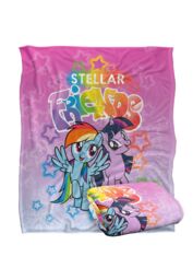 My Little Pony Stellar Friends Silky Touch Super Soft Throw Blanket 152 X 127 cm in White - thumbnail 2