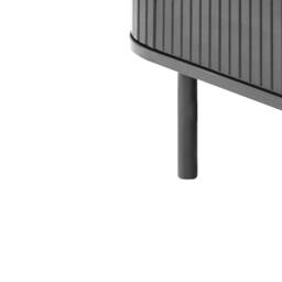 Wyld and Coco 6-Drawer Sideboard Black Laminated MDF with Iron Legs - thumbnail 8