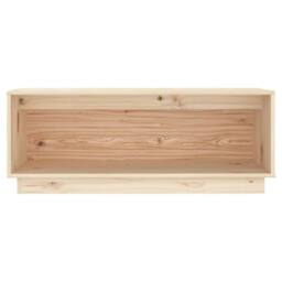Berkfield Home TV Cabinet 90x35x35 cm Solid Wood Pine in Brown - Size: 90 x 35 x 35 cm - thumbnail 3
