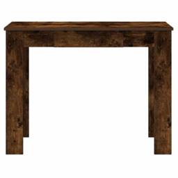 Berkfield Home Desk Smoked Oak 100x45x75 cm Engineered Wood in Brown - Size: 100 x 45 x 75 cm - thumbnail 4