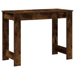 Berkfield Home Desk Smoked Oak 100x45x75 cm Engineered Wood in Brown - Size: 100 x 45 x 75 cm - thumbnail 1