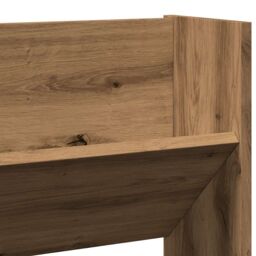 Berkfield Home Wall Shoe Cabinet Artisan Oak 80x18x60 cm Engineered Wood in Brown - Size: 80 x 18 x 60 cm - thumbnail 6