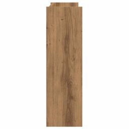 Berkfield Home Wall Shoe Cabinet Artisan Oak 80x18x60 cm Engineered Wood in Brown - Size: 80 x 18 x 60 cm - thumbnail 4
