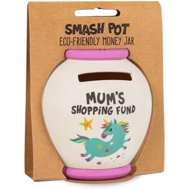 History & Heraldry Bamboo Smash Money Pot Mum's Shopping Fund