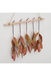 Living and Home Farmhouse Wall Hanging Decor Artificial Red Eucalyptus - thumbnail 5