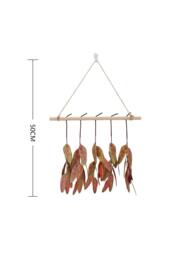 Living and Home Farmhouse Wall Hanging Decor Artificial Red Eucalyptus - thumbnail 6