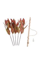 Living and Home Farmhouse Wall Hanging Decor Artificial Red Eucalyptus - thumbnail 3
