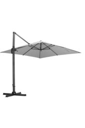 Garden Sanctuary Garden 3m x 3m Square Large Cantilever Parasol in Light Grey - thumbnail 4