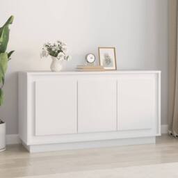 Berkfield Home Sideboard White 102x35x55 cm Engineered Wood - Size: 102 x 35 x 55 cm - thumbnail 2
