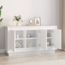 Berkfield Home Sideboard White 102x35x55 cm Engineered Wood - Size: 102 x 35 x 55 cm