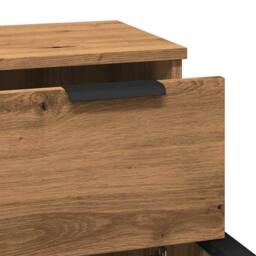 Berkfield Home Sideboards 2 pcs Artisan Oak 30x30x70 cm Engineered Wood in Brown - Size: 30 x 30 x 70 cm - thumbnail 9