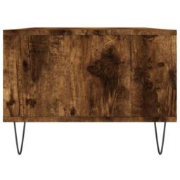 Berkfield Home Modern Coffee Table Smoked Oak 90x50x36.5 cm Engineered Wood in Brown - thumbnail 7