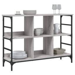 Berkfield Home Sideboard Grey Sonoma 102x32x73.5 cm Engineered Wood - thumbnail 1