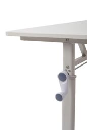 Living and Home Manual Height-Adjustable Standing Office Desk, 80 x 60cm in White - Size: 80 x 60 cm - thumbnail 7