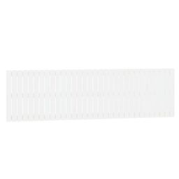 Berkfield Home Wall Headboard White 204x3x60 cm Solid Wood Pine - Size: 204 x 3 x 60 cm - thumbnail 2