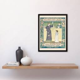 Artery8 Johann Georg van Caspel Framed Wall Art Hollandischer Cacao Advert in Yellow - Size: A4 - thumbnail 2