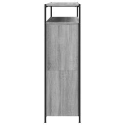 Berkfield Home Shoe Cabinet with 4 Flip-Drawers Grey Sonoma 100x34x112 cm - Size: 100 x 34 x 112 cm - thumbnail 7