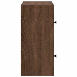Berkfield Home Bookcase Brown Oak 40x24x52 cm Engineered Wood - Size: 40 x 24 x 52 cm - thumbnail 6