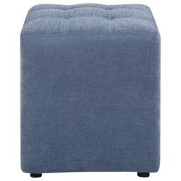 Wyld and Coco Blue Polyester Footstool 38 x 38 cm Square Seat - thumbnail 3