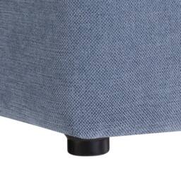 Wyld and Coco Blue Polyester Footstool 38 x 38 cm Square Seat - thumbnail 5