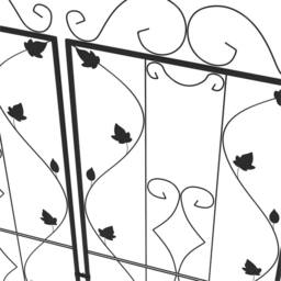 EONLION Set of 2 Metal Trellis for Climbing Plants in Black - Size: 100g - thumbnail 5