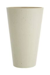 Orsina Polyresin Vase White Polyresin Small Tapered Vase - thumbnail 1