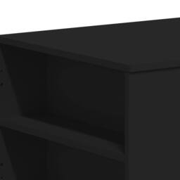 Berkfield Home Decorative Coffee Table Black 102x55x42 cm Engineered Wood - Size: 102 x 55 x 42 cm - thumbnail 7
