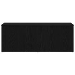 Berkfield Home Black Oak TV Stand - 80x34x30 cm - Engineered Wood - Size: 80 x 34 x 30 cm - thumbnail 7
