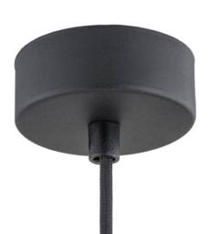 Netlighting Beverly Dome Pendant Ceiling Light Blue Matt Chrome Elements in Grey - thumbnail 5