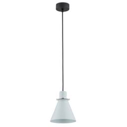 Netlighting Beverly Dome Pendant Ceiling Light Blue Matt Chrome Elements in Grey - thumbnail 2