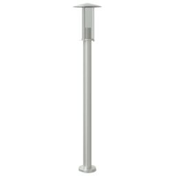 Berkfield Home Outdoor Floor Lamp Silver 100 cm Stainless Steel - thumbnail 2