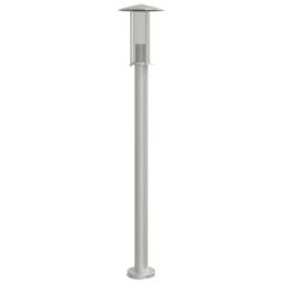 Berkfield Home Outdoor Floor Lamp Silver 100 cm Stainless Steel - thumbnail 5