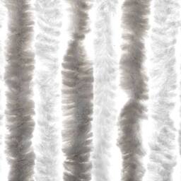 Berkfield Home Fly Curtain Light Grey & White 56x200 cm Chenille - thumbnail 6