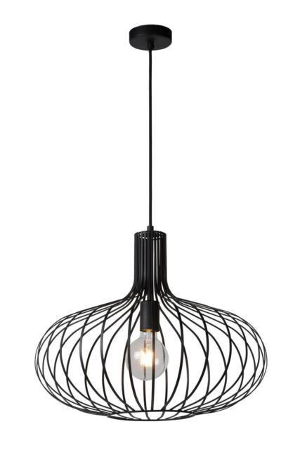 Lucide 'MANUELA' Dimmable Adjustable Indoor Vintage Pendant Light 1xE27 in Black - image 1