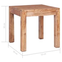 Berkfield Home Coffee Table 53x50x50 cm Solid Reclaimed Wood in Brown - Size: 53 x 50 x 50 cm - thumbnail 5