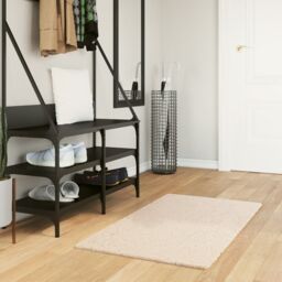 Berkfield Home Rug HUARTE Short Pile Soft & Washable Beige 60x110 cm - Size: Medium - thumbnail 1