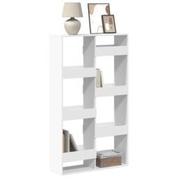 Berkfield Home Bookcase White 100x33x175 cm Engineered Wood - Size: 100 x 33 x 175 cm - thumbnail 2