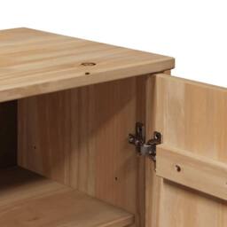 Berkfield Home Hallway Cabinet OTTA 75x40x75 cm Solid Wood Pine in Light Tan - Size: 75 x 40 x 75 cm - thumbnail 8