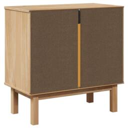 Berkfield Home Hallway Cabinet OTTA 75x40x75 cm Solid Wood Pine in Light Tan - Size: 75 x 40 x 75 cm - thumbnail 7