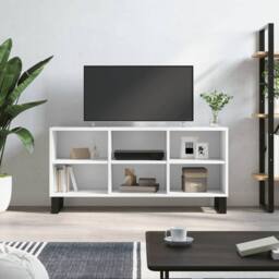 Berkfield Home TV Cabinet White 103.5x30x50 cm Engineered Wood - thumbnail 2