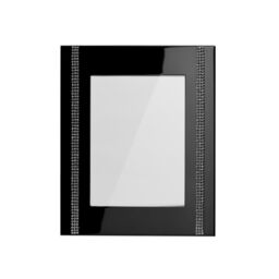 Orsina Silver Plate Steel Black 4 x 6 Photo Frame