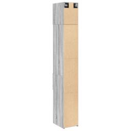 Berkfield Home Slim Storage Cabinet Grey Sonoma 30x42.5x225 cm Engineered Wood - thumbnail 8