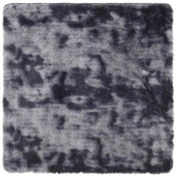 Berkfield Home Shaggy Rug High Pile NAVARRA Dark Grey 160x160 cm Polyester - Size: Medium - thumbnail 2
